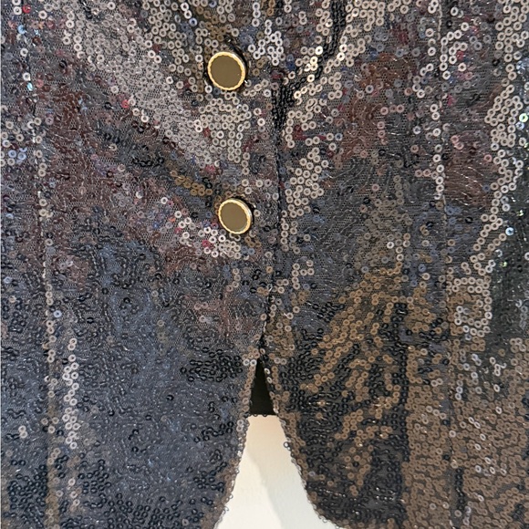 NWT Anthropologie New in Brooklyn Square Neck Sequin Top - Picture 5 of 7